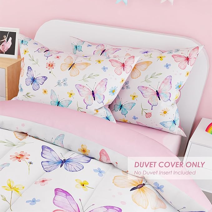 SANDJEST Butterfly Duvet Cover Sets Full Size - Image 5