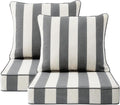 Outdoor Patio Chair Cushions Set, Water-Repellent, Fade Resistant, Deep Seat by Unimatta