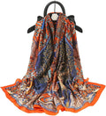 Fashion Scarves Scarf 100% Silk Feeling Scarf Silk Like Scarves Long by Myneiyi