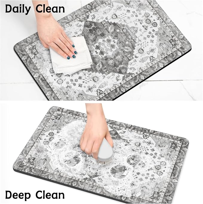 Pet Food Mats for Floor, Absorbent Dog Mat for Food and Water Dispenser Mat - Image 7