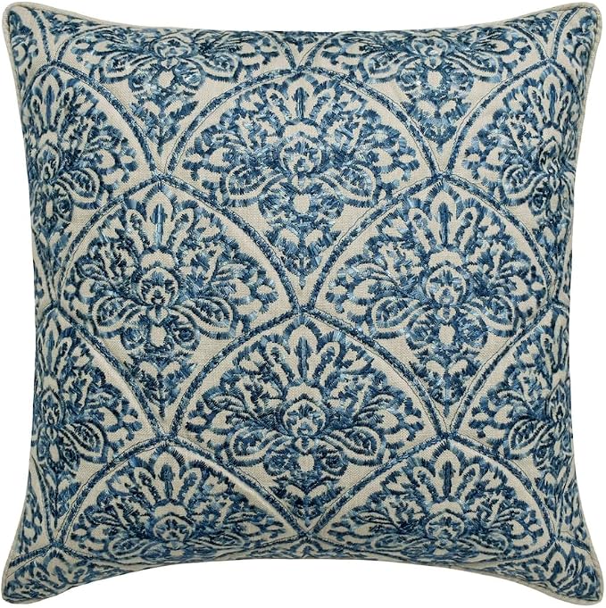 The HomeCentric King/Queen/Twin Blue Designer Queen 74"x18" Bed Runner - Image 4