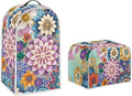 Bright Blossom Flower Toaster Cover 2 Slice，Boho Hippie Floral Kitchen Blender by Pointodoor