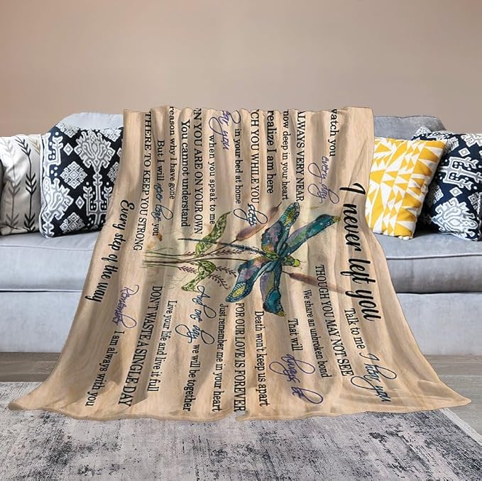 Dragonfly Blanket Memorial Sympathy Gifts - Image 3