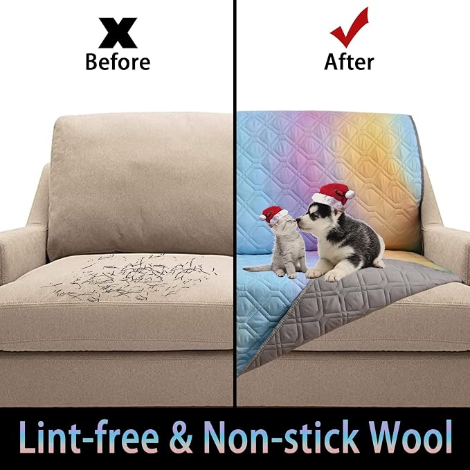100% Waterproof Dog Bed Cover 102x82 inch Reversible Changing Pad Reusable - Image 4