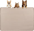 Dog Food Mat, Extra Large 40" x 28" Silicone Pet Feeding Mat by Bartuke