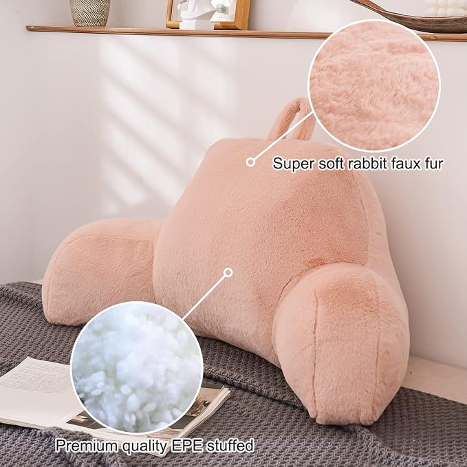 Holawakaka Reading Pillow for Sitting up in Bed Sofa Kids Teens, Backrest Pillow - Image 5