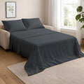 NON Sticky cotton Queen Size Sleeper Sofa Sheets, 4 Piece Egyptian Cotton Bed by Non-StickyCotton