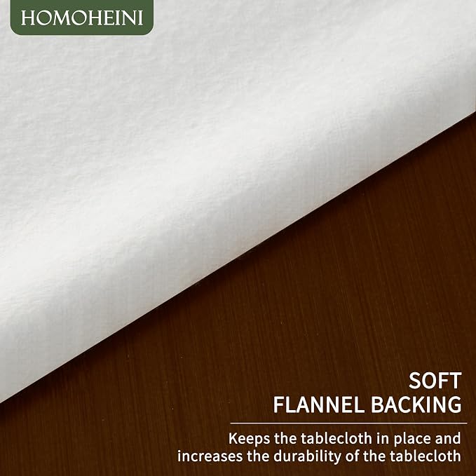 Square Table Cloth, 100% Waterproof Tablecloth Oil Proof Spill Proof Vinyl - Image 6