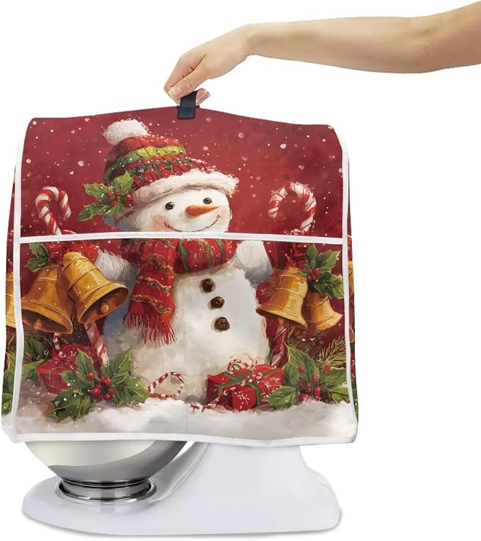 Christmas Stand Mixer Cover 6-8Qt Cute Mixer Cover Washable Anti-Stain - Image 6