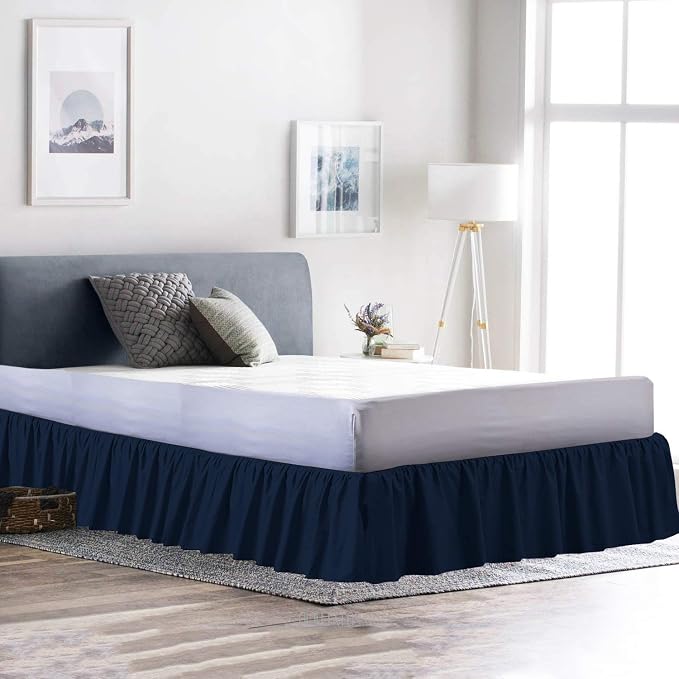 Ruffled Bed Skirt 18 Inch Drop Dust Ruffle - Image 3