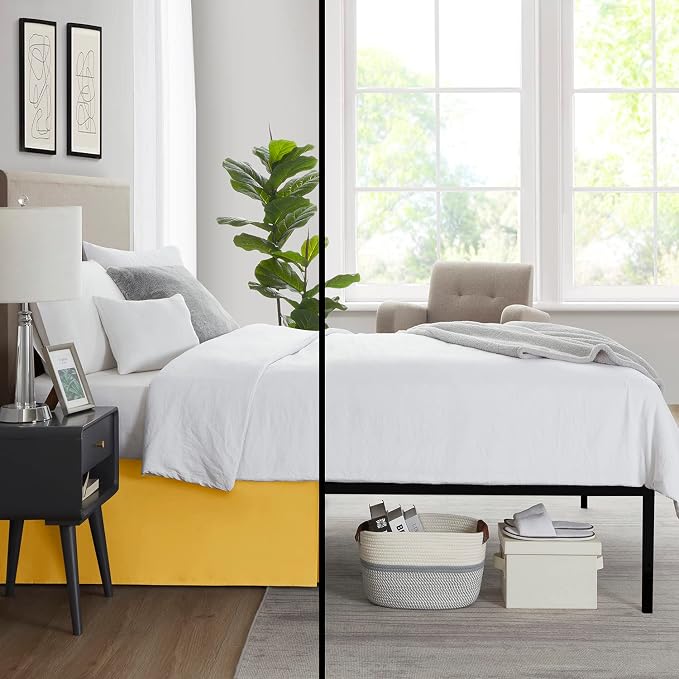 Nestl Yellow Twin Bed Skirt - Image 6