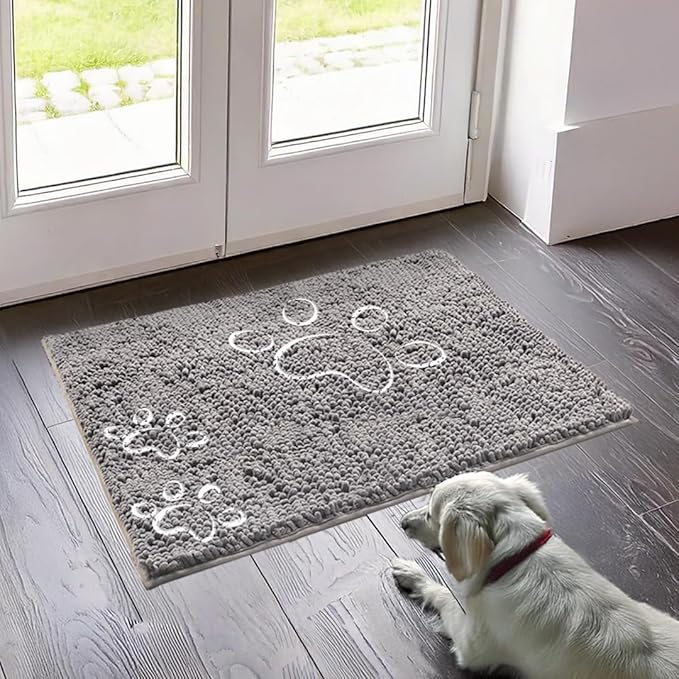 Muddy Mat® Paw Dog Door Embroidery Mat Super Absorbent Microfiber Indoor by MuddyMat%C2%AE