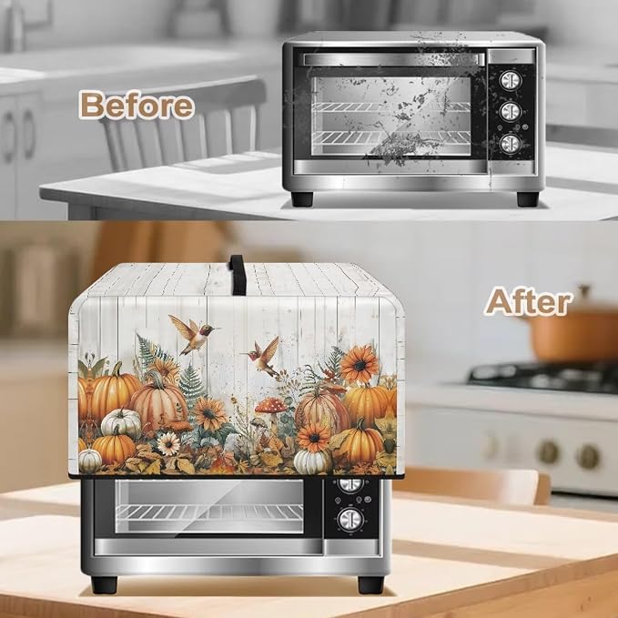 Microwave Oven Dust Cover, Thanksgiving Hummingbird Polyester Dust Cover - Image 4