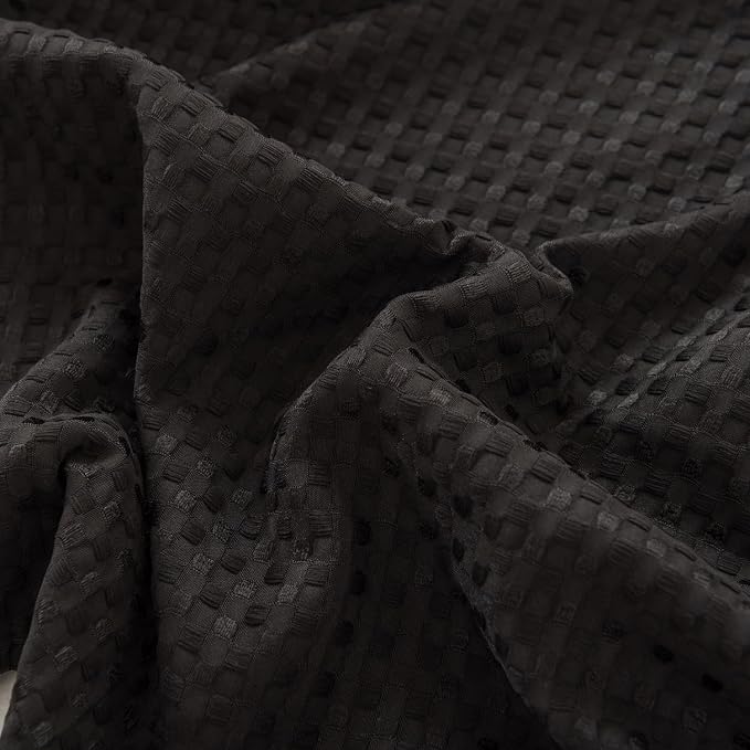 Bed Skirt King Size, Pleated Waffle Weave Bed Skirt - Image 7