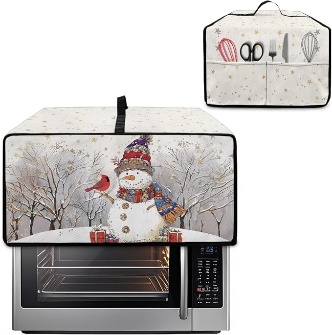 Christmas Air Fryer Toaster Oven Dust Cover Dustproof Convection Oven Cover - Image 2
