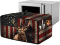 Vintage Deer Elk Print Microwave Oven Cover Waterproof Dust Cover by HwzdsyxlCreativeHomeDecor