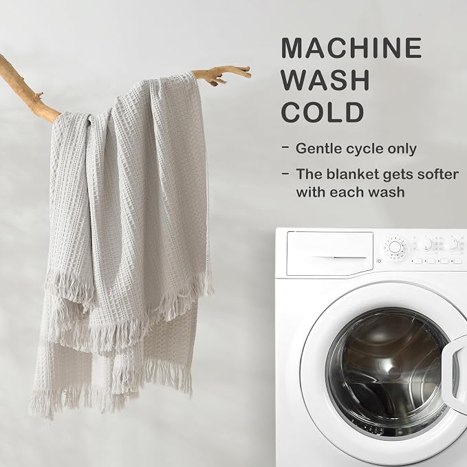 100% Cotton Waffle Blanket - Image 5