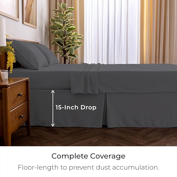 Mellanni Bed Skirt King Size - Image 2