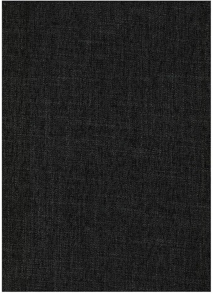 BOWERY HILL Full Linen Fabric Futon in Charcoal Gray-Frame Not Included - Image 3