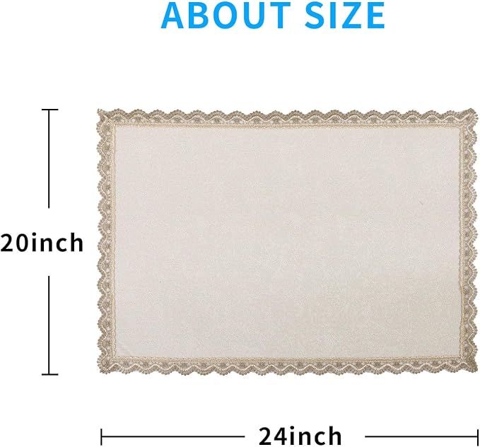 MINJIATEX Couch arm Covers, Non-Slip lace Sofa arm Covers Set of 2 Washable - Image 6