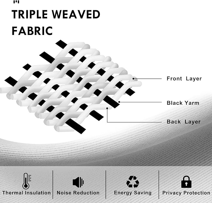 DWCN Brown Blackout Curtains for Bedroom, Thermal Insulated Energy Saving Room - Image 7