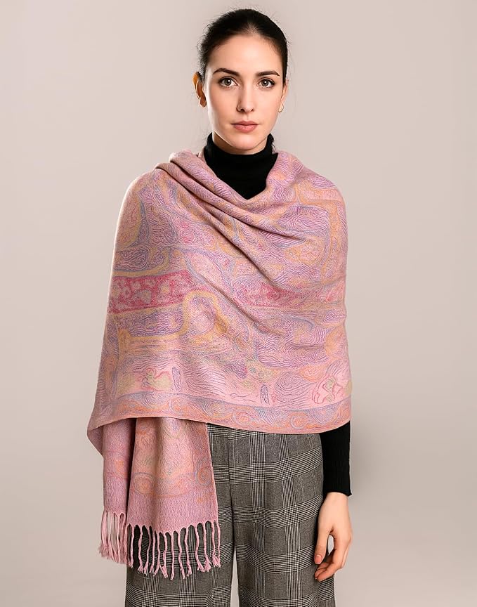Achillea Big Paisley Pashmina Shawl Wrap - Image 2