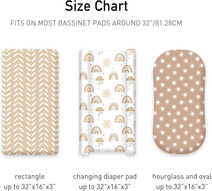 Baby Bassinet Sheets Girl Unisex - Image 3