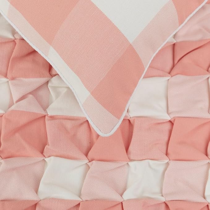 The HomeCentric King/Queen/Twin Peach Pink Decorative CA King 86"x18" Bed Runner - Image 3