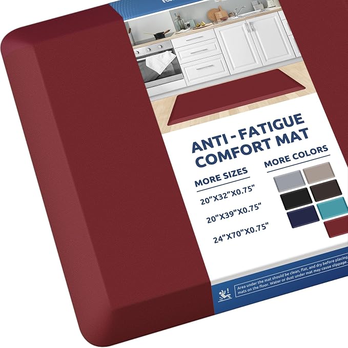 KitchenClouds Kitchen Mat Cushioned Anti Fatigue Rug 20"x39" Waterproof by KitchenClouds