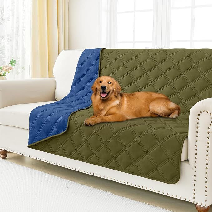 Smiry Waterproof Dog Bed Cover Blanket 52x82, Soft Reversible Pet Blanket by Smiry