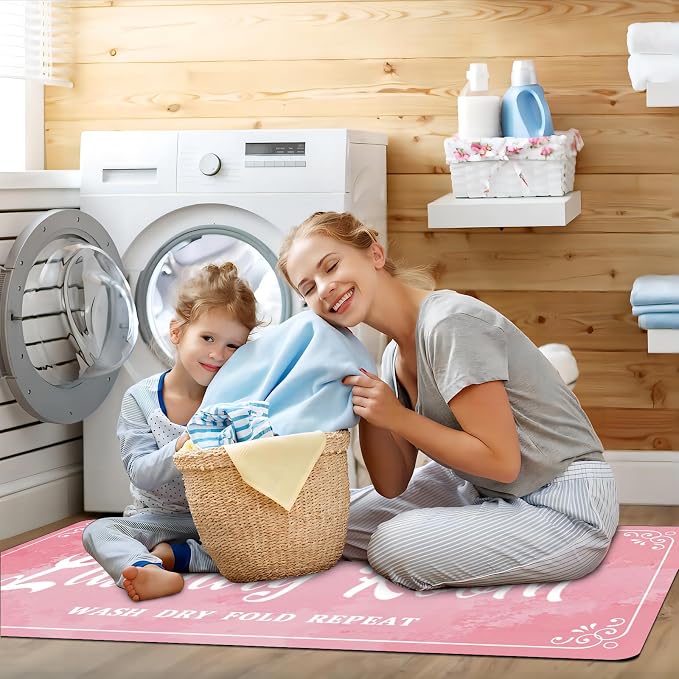 Laundry Room Rug Non Slip Floor mats Farmhouse Large Laundry Rugs - Image 4