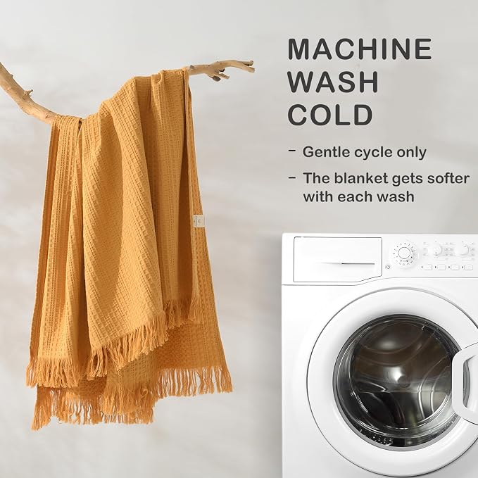 100% Cotton Waffle Blanket - Image 5