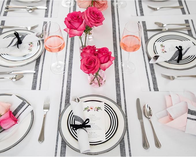 Solino Home Linen Table Runner 72 Inches Long - Image 3