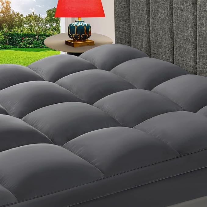 CHOKIT Full Mattress Topper, Extra Thick Pillow Top Mattress Pad by CHOKIT
