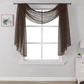 DONREN Luxury Soft Sheer Curtains Scarf by DONREN