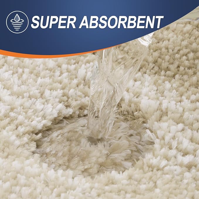OLANLY Bathroom Runner Rugs 47x24, Extra Soft Absorbent Microfiber Bath Rugs - Image 3