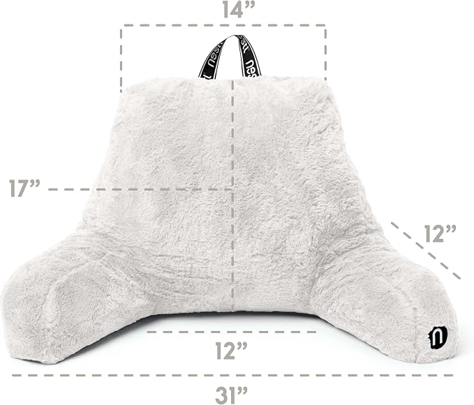 Nestl Fur Reading Pillow, Stylish Back Pillow - Image 3