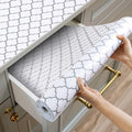 Shelf and Drawer Liner for Kitchen Cabinets Non-Adhesive, Strong Grip Non-Slip by Shinlendid