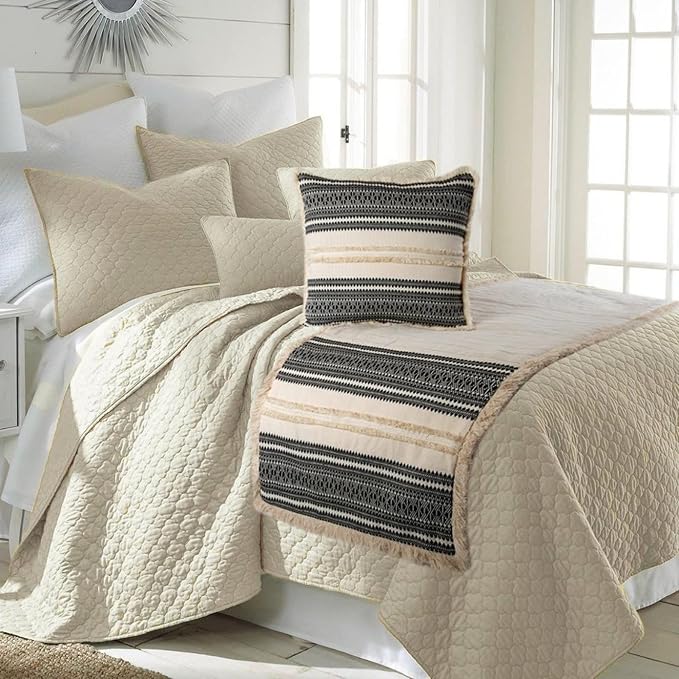 The HomeCentric Beige Bed Runner Without Pillow Cover, CA King Size 86"x18" - Image 5