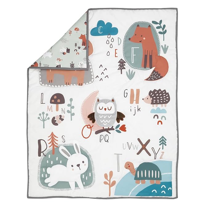 Bedtime Originals Animal Alphabet 5-Piece Infant Nursery Baby Crib Bedding Set - Image 4