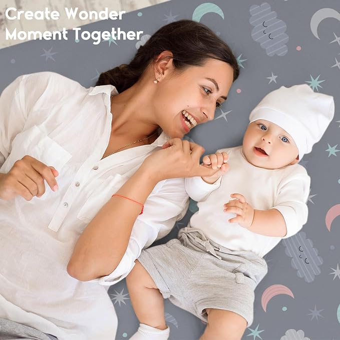 Yoofoss Baby Crib Sheets for Boys Girls, Fitted Crib Sheet 2 Pack for Standard - Image 7