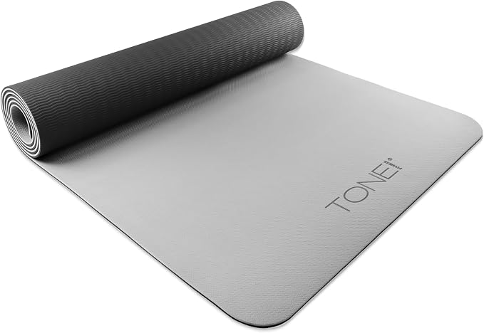 TONE Fitness Yoga Mat 1/4" Thick Non Slip Exercise & Pilates Mat by TONEFitness