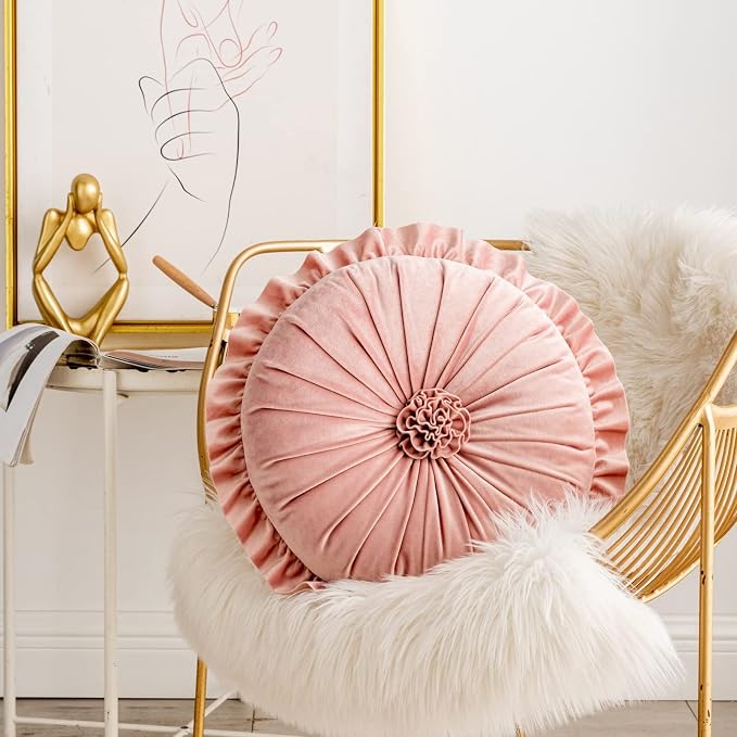 S SSOY Velvet Round Pillow - Image 3