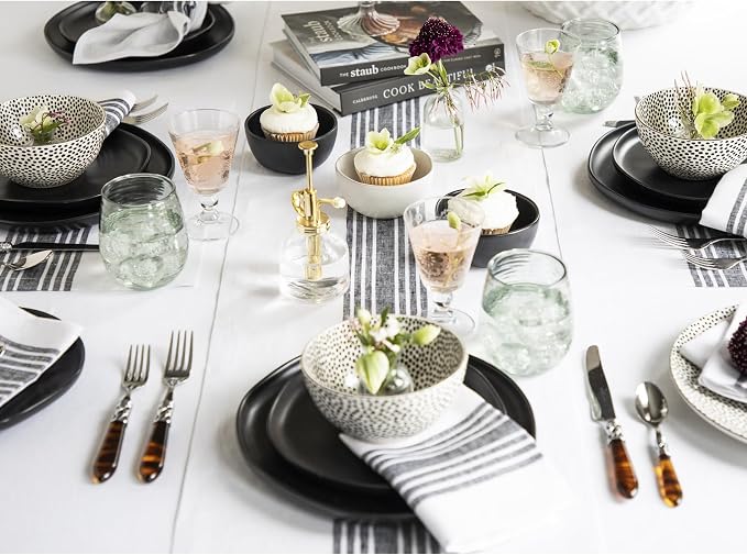 Solino Home Stripe Linen Table Runner 60 Inches - Image 2
