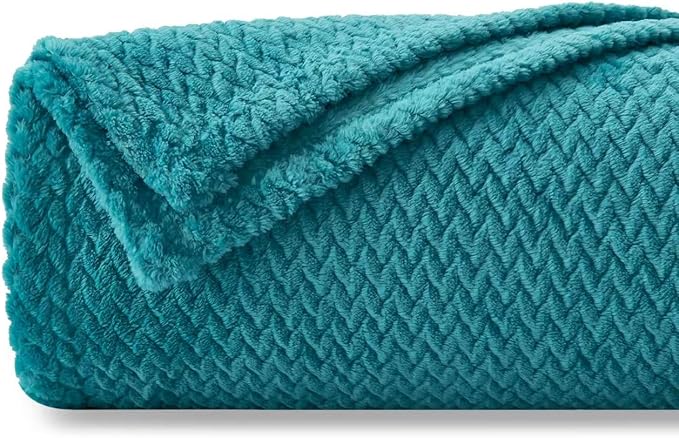 NEWCOSPLAY Super Soft King Blanket Dark Blue Premium Silky Flannel Fleece by NEWCOSPLAY