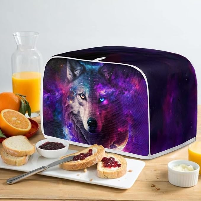 ZFRXIGN Galaxy Wolf Toaster Cover 2 Slice Toaster Bag Toaster Oven Cover Stain - Image 4