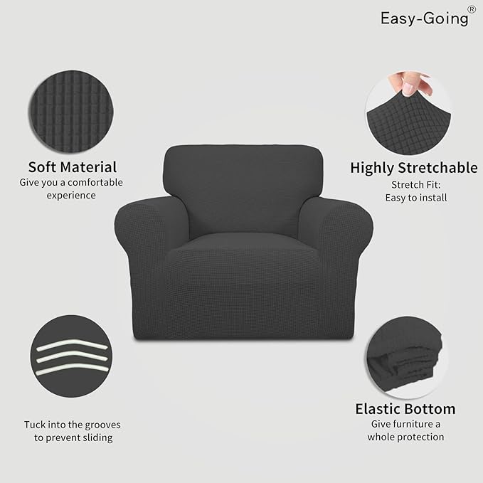 Easy-Going Stretch Chair Sofa Slipcover 1-Piece Couch Sofa Cover Furniture - Image 3