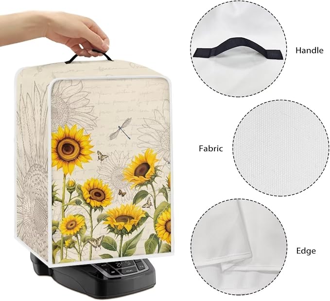 Mumeson 04-Sunflower Coffee Maker Cover Dustproof Waterproof Fabric Small - Image 4