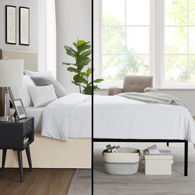 Nestl Cream Twin XL Bed Skirt - Image 6