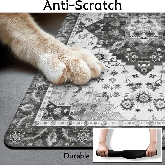Pet Food Mats for Floor, Absorbent Dog Mat for Food and Water Dispenser Mat - Image 6